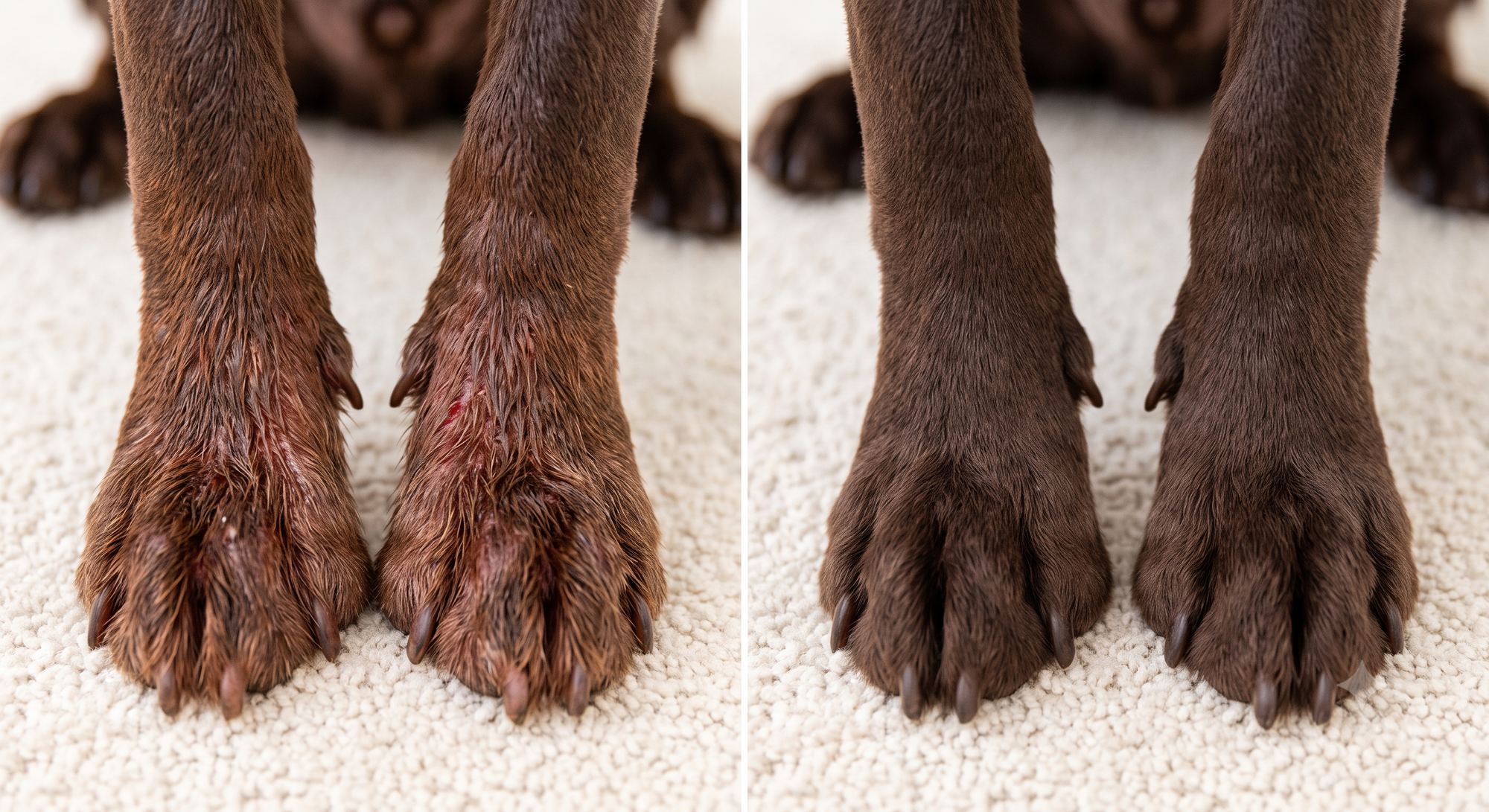 Patas antes y despues